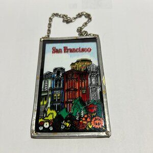 SAN FRANCISCO SOUVENIR FAUX STAINED GLASS SUN CATCHER
